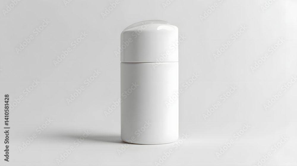 A sleek, modern white bottle on a minimalistic background, embodying simplicity and elegance. A sleek, modern white bottle on a minimalistic background, embodying simplicity and elegance.