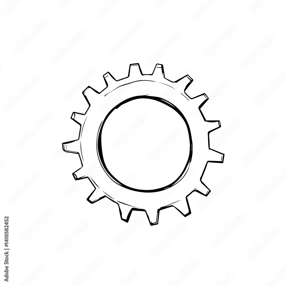 Settings Gear Icon Illustration on Neutral Background for Technology Blogs, Engineering Websites, Design Projects, and Creative Concepts Settings Gear Icon Illustration on Neutral Background for Technology Blogs, Engineering Websites, Design Projects, and Creative Concepts