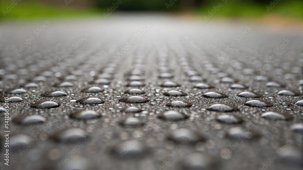Obraz premium A macro shot of a porous structure in a selfcleaning pavement highlighting how its design allows contaminants to wash away with rainwater efficiently.