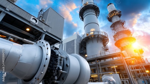 The concept of a factory energy system utilizing a gas turbine electrical power plant with Twilight power