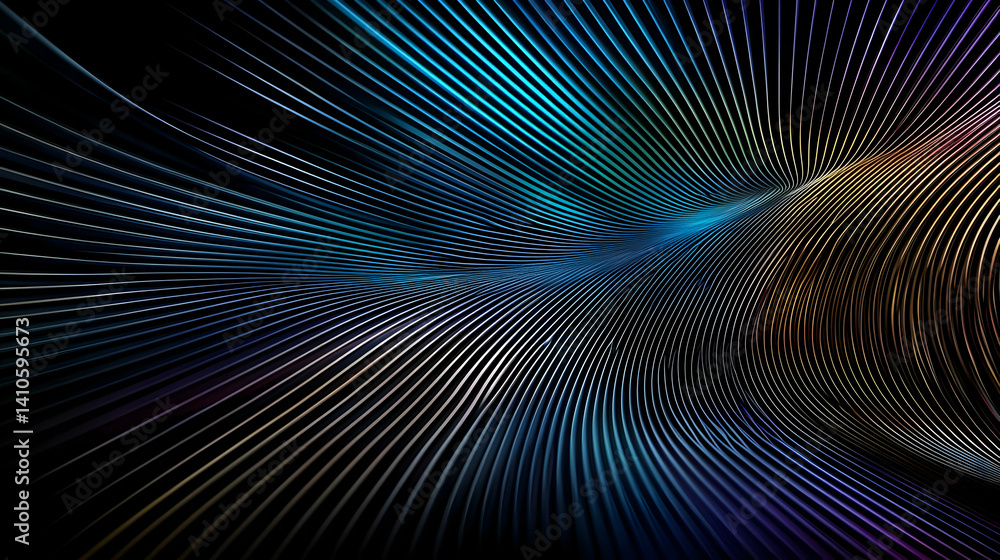 Abstract Digital Dotted Lines Design Abstract Digital Dotted Lines Design