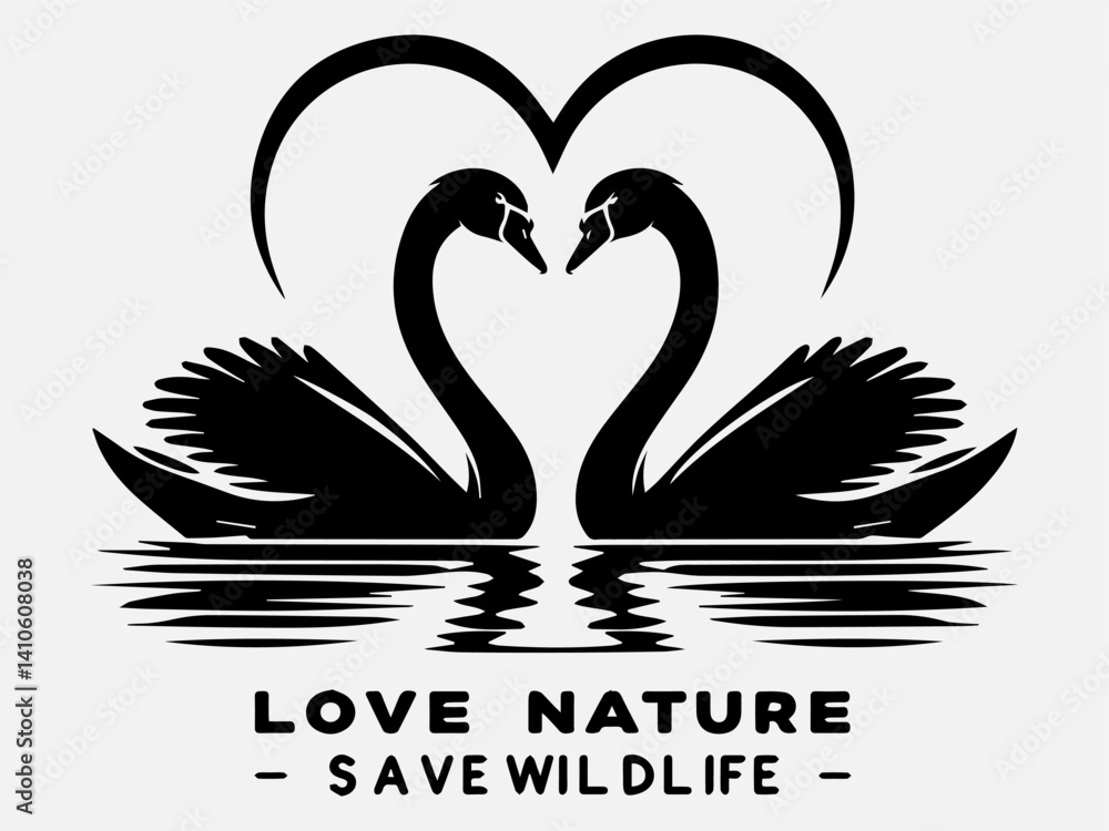 Fototapeta premium World Wildlife Day Silhouette Vector Illustration