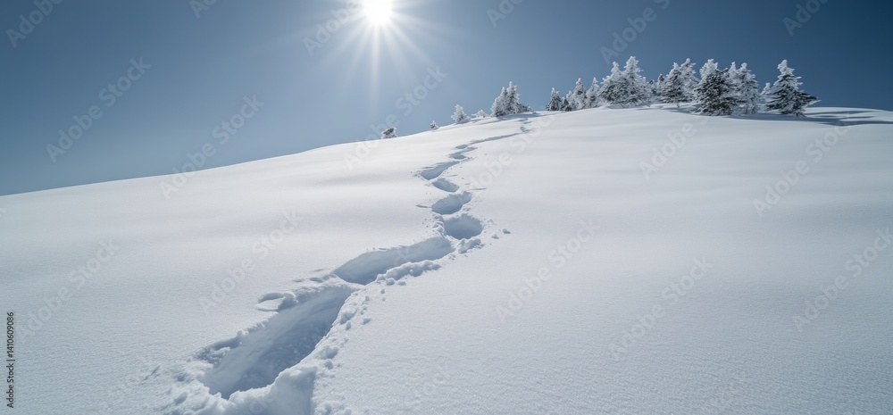 custom made wallpaper toronto digitalWinter Trail Through Snowy Mountains