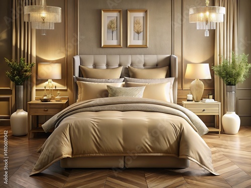 Luxurious Bedding Backgrounds for Bedrooms