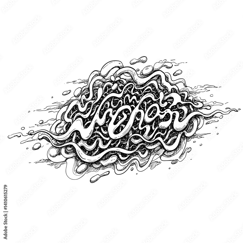 Fototapeta premium Abstract Black and White Design Representing 