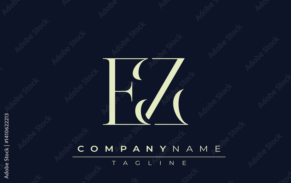 EZ abstract Logo. Elegantly Designed Minimalist Monogram Logo with Stylish Lettering. Sophisticated and sleek minimalist monogram showcasing unique lettering design. EZ abstract Logo. Elegantly Designed Minimalist Monogram Logo with Stylish Lettering. Sophisticated and sleek minimalist monogram showcasing unique lettering design.