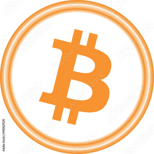 bitcoin-btc cryptocurrency illustrations on abstract background. 3d illustrations.