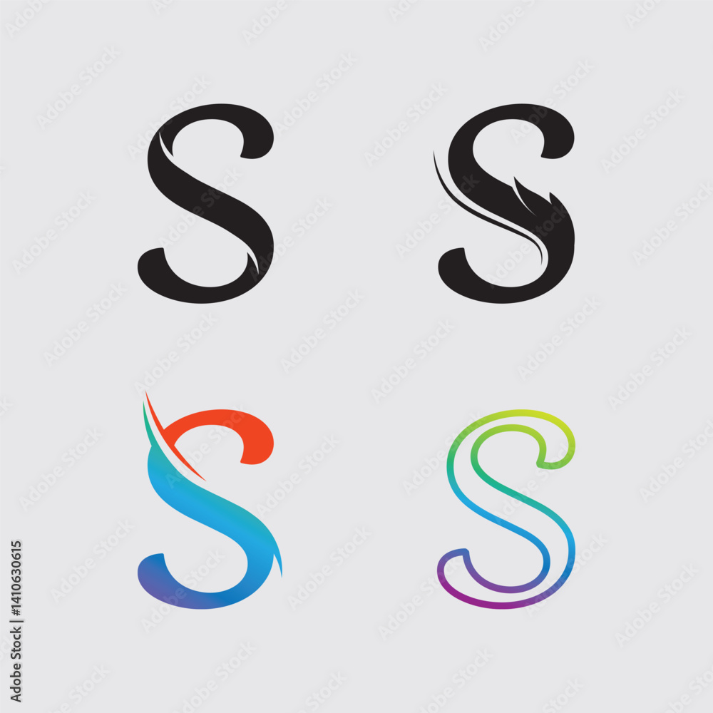S logo design and S icon stock image graphic icon identity S logo design and S icon stock image graphic icon identity