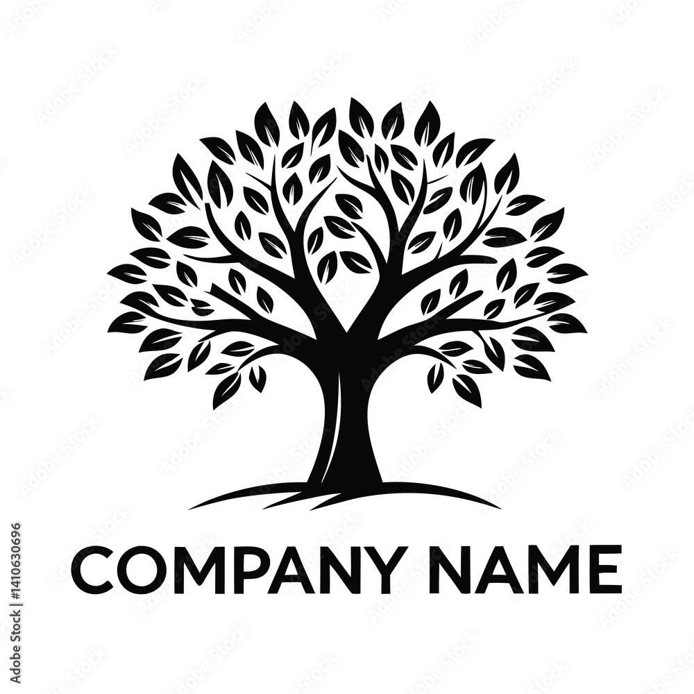 Fototapeta premium Strong, flourishing tree logo