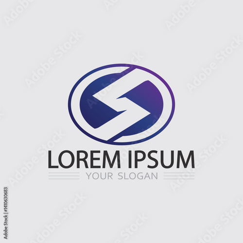 Free Download S logo design and S icon stock image graphic icon identity - GFXLoad