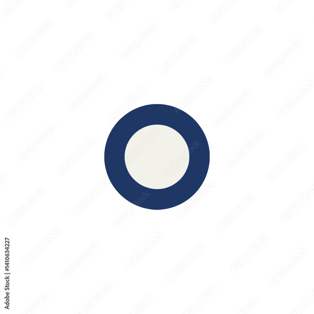 Blue and White Concentric Circles Blue and White Concentric Circles