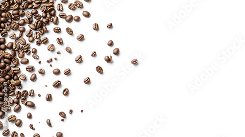 A close-up of coffee beans 