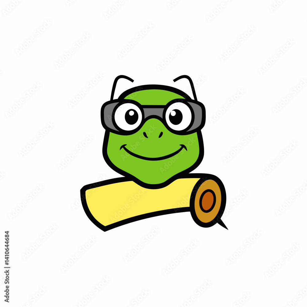 Obraz premium tortoise head with glasses