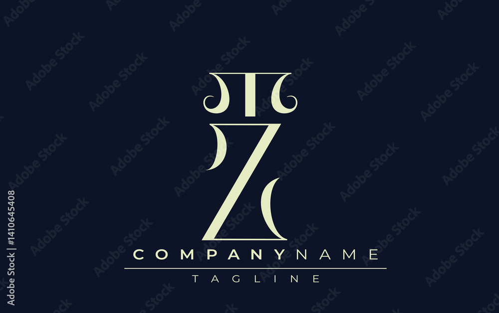 TZ abstract Logo. Elegantly Designed Minimalist Monogram Logo with Stylish Lettering. Sophisticated and sleek minimalist monogram showcasing unique lettering design. TZ abstract Logo. Elegantly Designed Minimalist Monogram Logo with Stylish Lettering. Sophisticated and sleek minimalist monogram showcasing unique lettering design.
