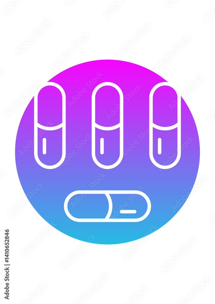 Fototapeta premium Capsules Icon