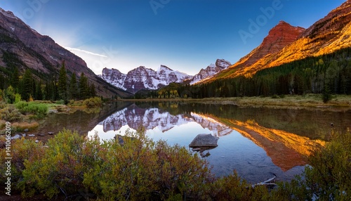 Maroon Bells at Dawn