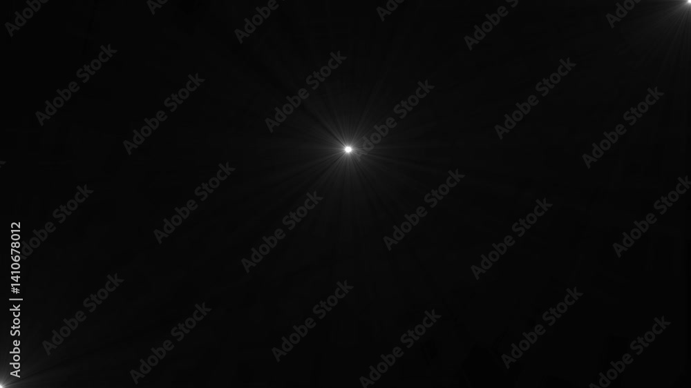 Celestial Light in the Void: A single point of brilliant luminescence shines amidst an endless, starless expanse, representing a beacon of hope.