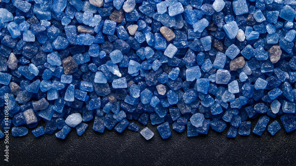 Blue Crystal Salt Texture Background
