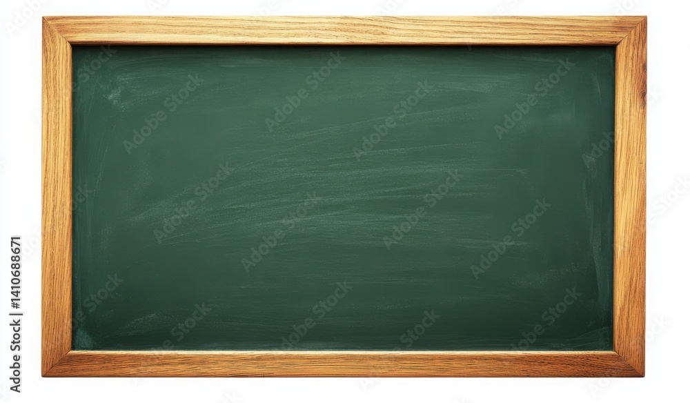Blank Green Chalkboard with Wooden Frame for back to school Blank Green Chalkboard with Wooden Frame for back to school