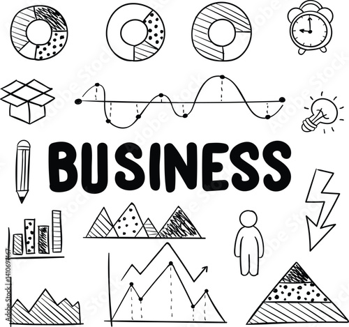 Doogle Art Vector Illustrations, Business Doodle Arts, Social Doodle Arts, Digital Linearts, Lineart Illustration, Lineart Icons, 