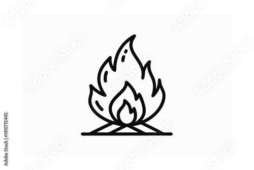 burning fire icon