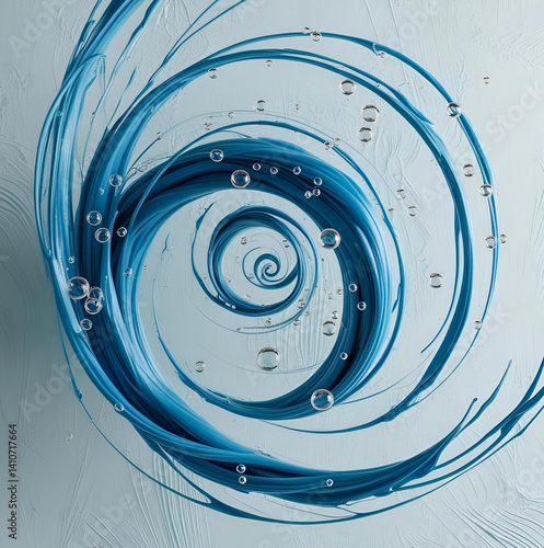 blue abstract water splash
