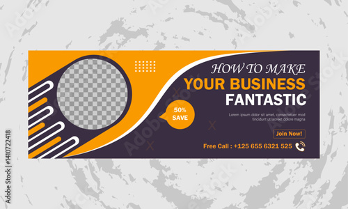 Creative and organic consultancy geometric graphic facebook cover design