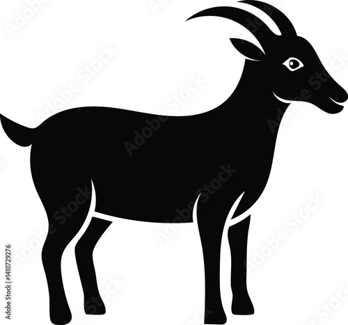 goat silhouette vector