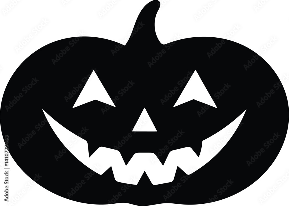 Naklejka premium Halloween pumpkin vector illustration