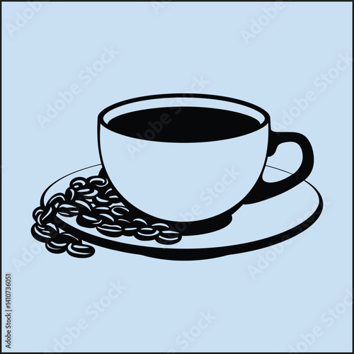 Coffee Mug with Chains, Dark Roast