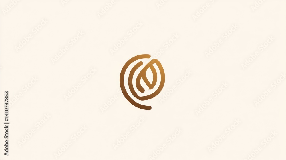 Abstract Golden Spiral Design on Soft Background Minimalist Art for Modern Branding and Creati Abstract Golden Spiral Design on Soft Background Minimalist Art for Modern Branding and Creati