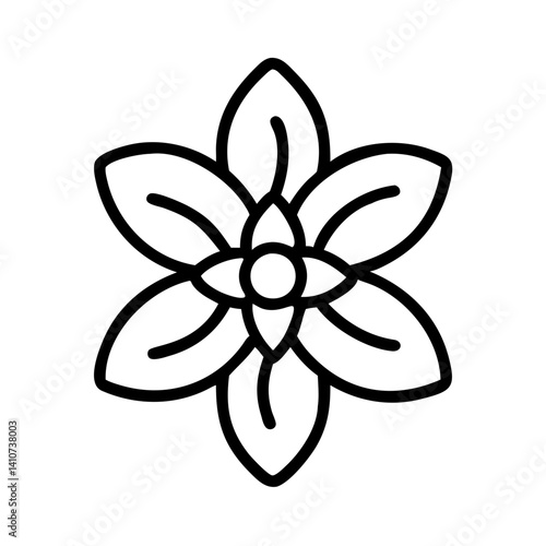anemopsis yerba mansa flower line drawn vector art - illustration anemopsis yerba mansa flower isolated transparent background