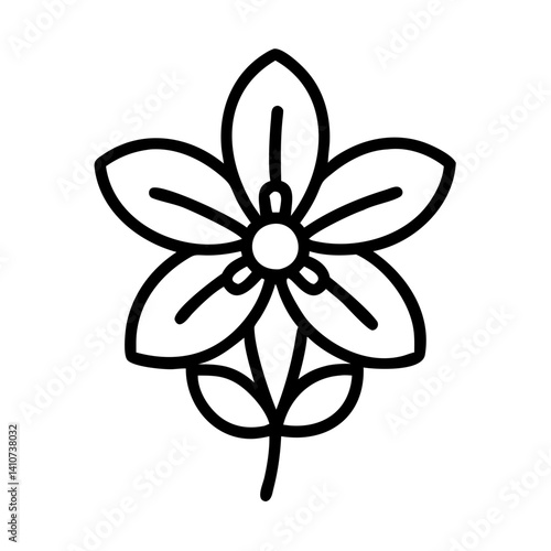 anemopsis yerba mansa flower line drawn vector art - illustration anemopsis yerba mansa flower isolated transparent background