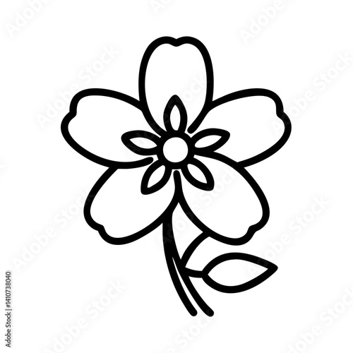 anemopsis yerba mansa flower line drawn vector art - illustration anemopsis yerba mansa flower isolated transparent background