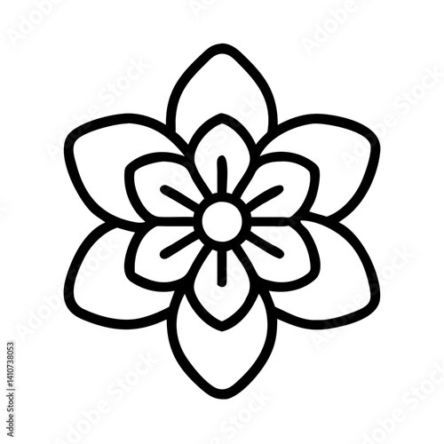 anemopsis yerba mansa flower line drawn vector art - illustration anemopsis yerba mansa flower isolated transparent background