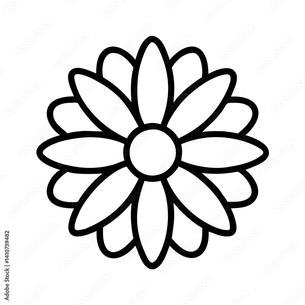 daisy flower line drawn vector art - illustration daisy flower isolated transparent background daisy flower line drawn vector art - illustration daisy flower isolated transparent background