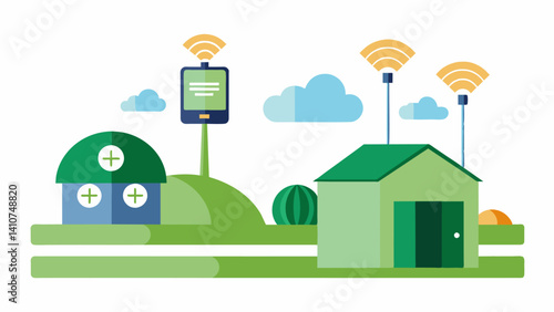 Smart silage systems utilize realtime monitoring of silage pH levels allowing farmers to make adjustments as needed to ensure optimal fermentation and preservation.. Vector illustration