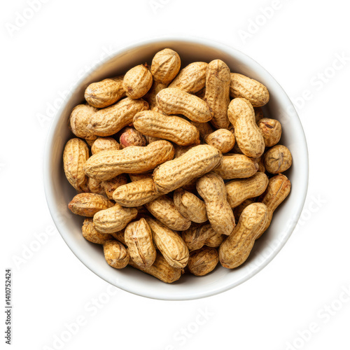 Wallpaper Mural A bowl filled with many peanuts still inside of their shells isolated on transparent background Torontodigital.ca