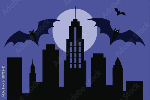 halloween background with haunted house