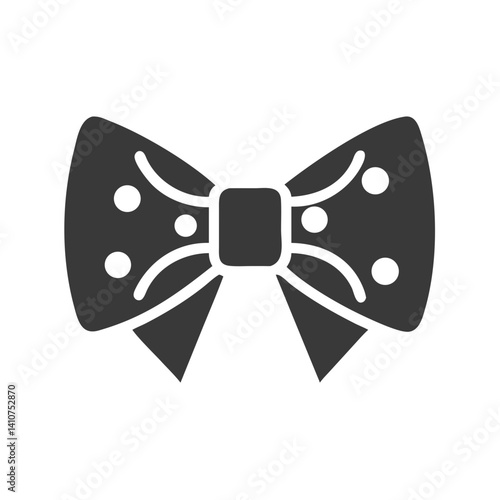 Bow Tie Icon Representing Party and Formal Celebration