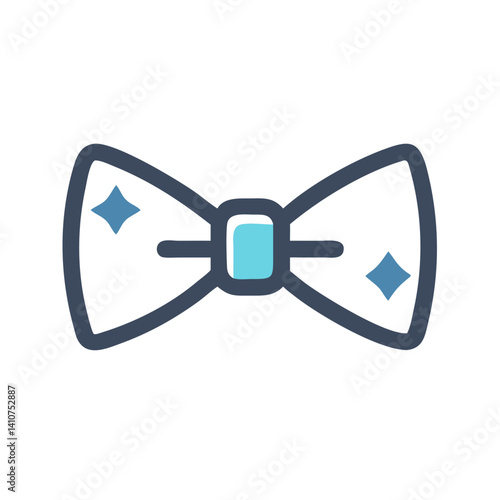 Bow Tie Icon Representing Party and Formal Celebration