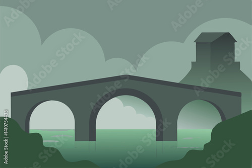 bridge over the river
