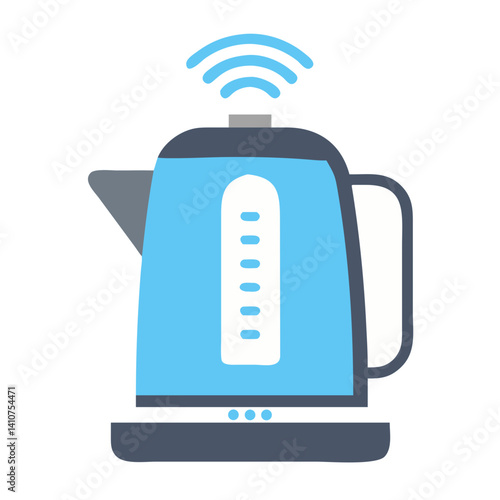 Electric Kettle Icon Representing Smart Beverage Preparation and Heating
