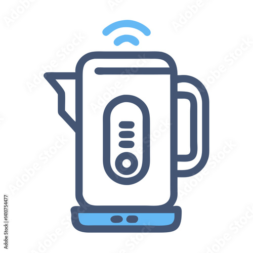 Electric Kettle Icon Representing Smart Beverage Preparation and Heating