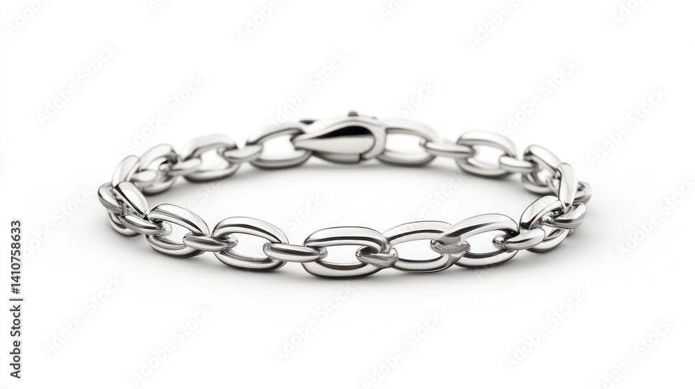 Elegant Silver Chain Bracelet with Shiny Links and Secure Clasp Ideal for Fashion and Jewelry Elegant Silver Chain Bracelet with Shiny Links and Secure Clasp Ideal for Fashion and Jewelry