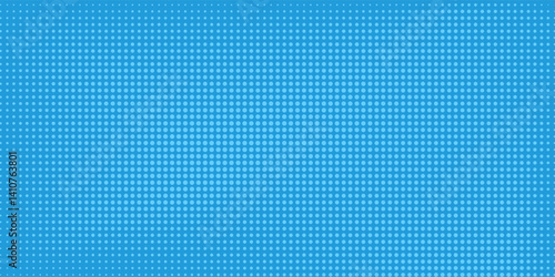 Wallpaper Mural Halftone dots on blue background. Comic pop art style blank layout. Template design for comic book, presentation, sale or web banner. Vector illustration Torontodigital.ca