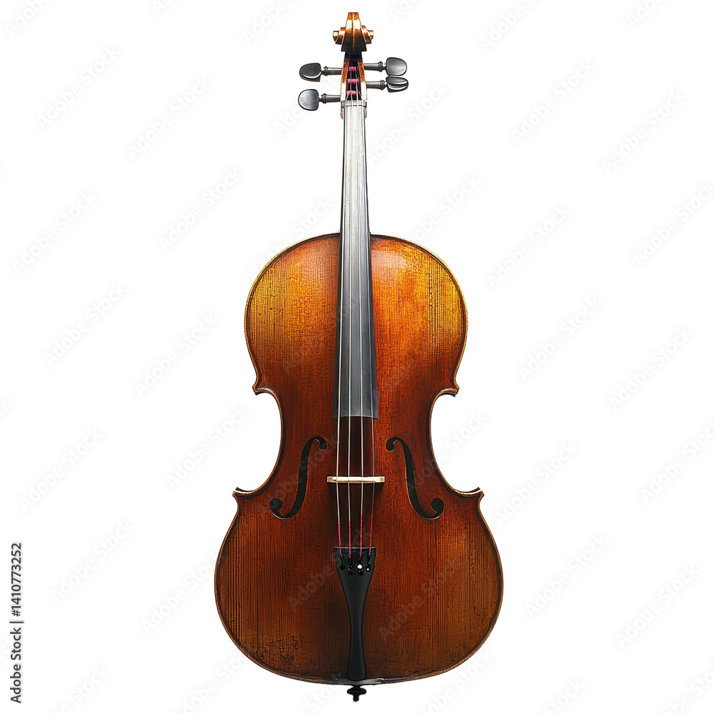 Obraz premium Cello isolated on transparent background.