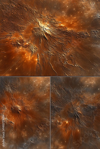 Martian Surface, Crater Formations