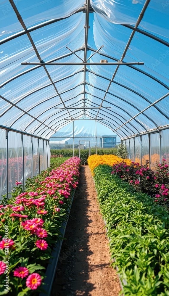 custom made wallpaper toronto digitalSimple metal arch greenhouse covered in polyethylene sheeting, nature, protection