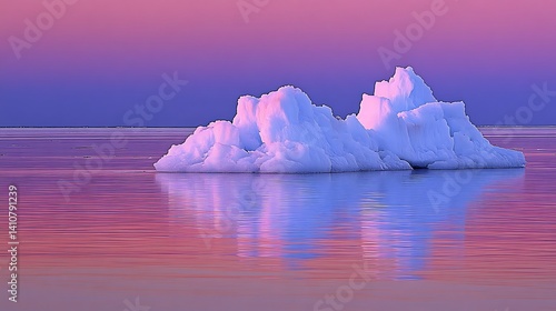 Wallpaper Mural Iceberg Sunset Reflection Torontodigital.ca